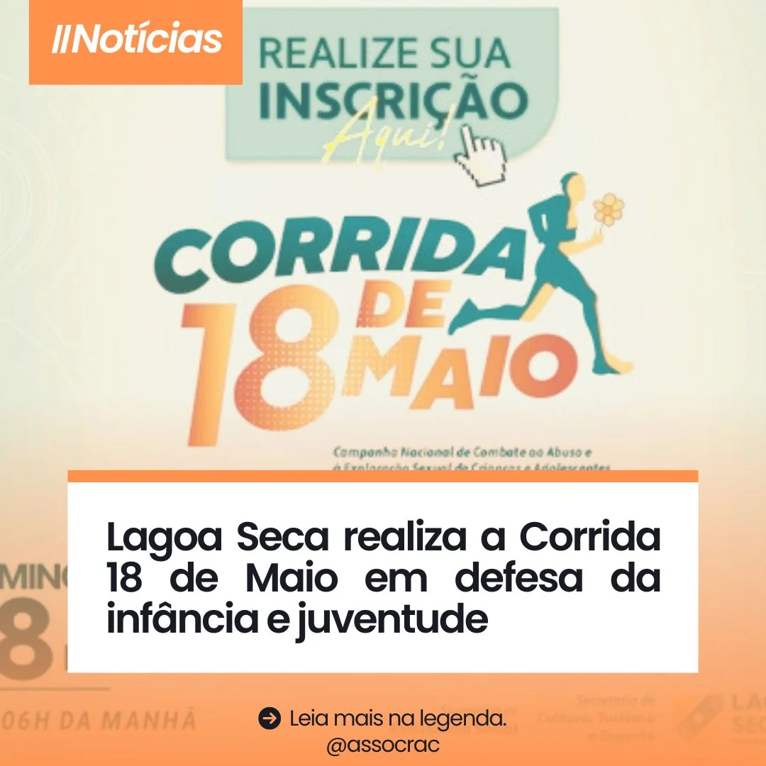 Lagoa Seca realiza a Corrida 18 de Maio em defesa da infância e juventude